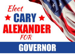 governor political yard sign template 10305