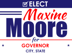 governor political yard sign template 10306