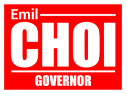 governor political yard sign template 10307