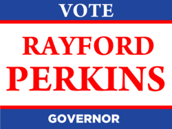 governor political yard sign template 10309