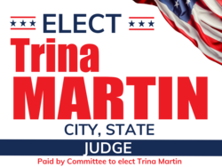 judge political yard sign template 10311