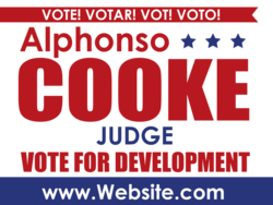 judge political yard sign template 10313