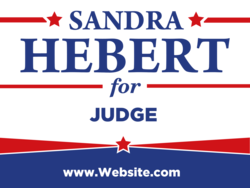 judge political yard sign template 10315