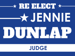 judge political yard sign template 10317