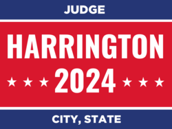 judge political yard sign template 10319