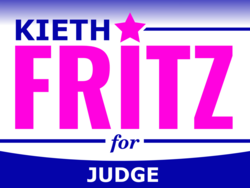 judge political yard sign template 10321