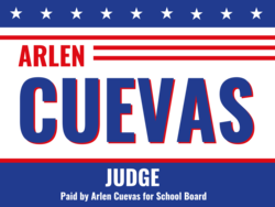 judge political yard sign template 10322