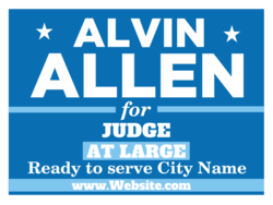 judge political yard sign template 10323