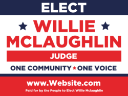 judge political yard sign template 10325