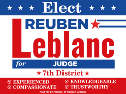 judge political yard sign template 10327