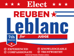 judge political yard sign template 10328