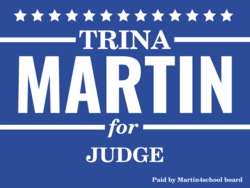 judge political yard sign template 10335