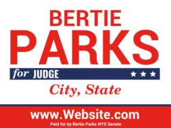 judge political yard sign template 10340