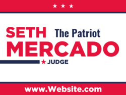 judge political yard sign template 10342