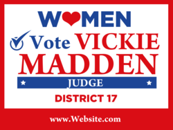 judge political yard sign template 10343