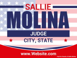 judge political yard sign template 10347