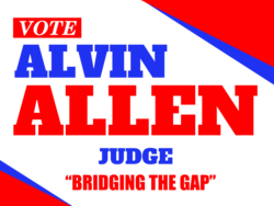 judge political yard sign template 10351