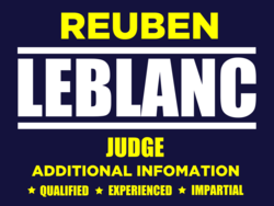 judge political yard sign template 10354