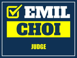 judge political yard sign template 10357