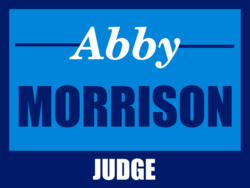 judge political yard sign template 10360