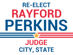 judge political yard sign template 10361