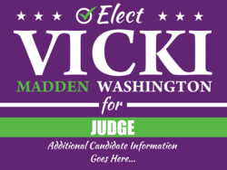 judge political yard sign template 10364