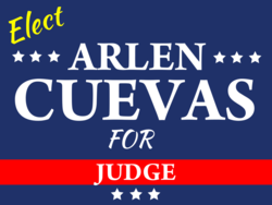 judge political yard sign template 10365