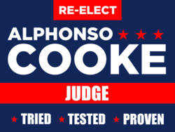 judge political yard sign template 10367