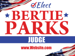 judge political yard sign template 10369