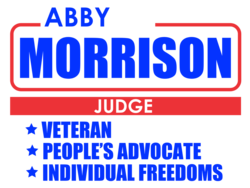 judge political yard sign template 10374