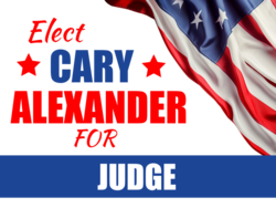 judge political yard sign template 10377