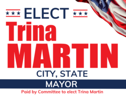 mayor political yard sign template 10383