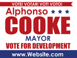 mayor political yard sign template 10385