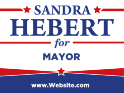 mayor political yard sign template 10387