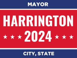mayor political yard sign template 10391