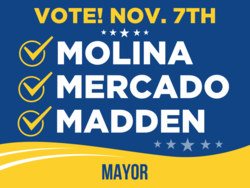 mayor political yard sign template 10392