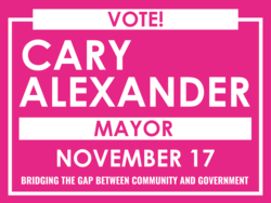 mayor political yard sign template 10396