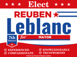 mayor political yard sign template 10400