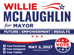 mayor political yard sign template 10401