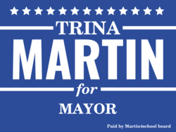 mayor political yard sign template 10407