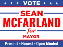 mayor political yard sign template 10409