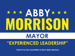 mayor political yard sign template 10413