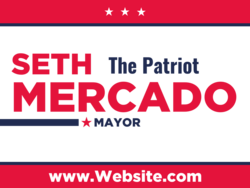 mayor political yard sign template 10414