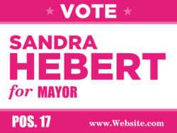 mayor political yard sign template 10416