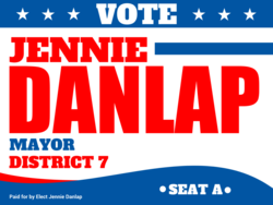 mayor political yard sign template 10418