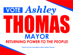 mayor political yard sign template 10420