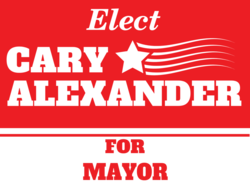 mayor political yard sign template 10421