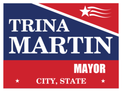 mayor political yard sign template 10428