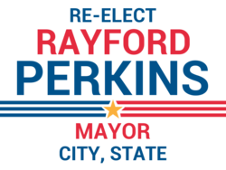 mayor political yard sign template 10433