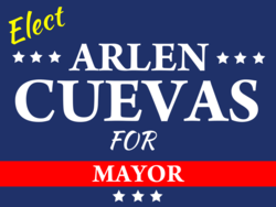 mayor political yard sign template 10437